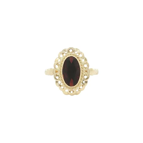 Vintage 14K Gold Ring with Garnet