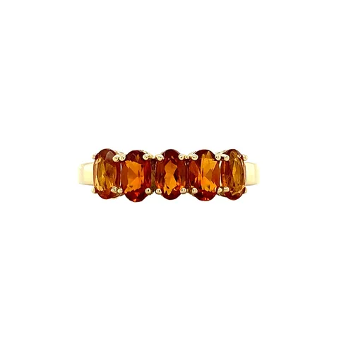 Vintage Josephine 14K Gold Ring, Madeira