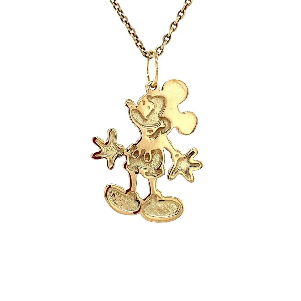 Vintage 14K Gold Mickey Mouse Pendant