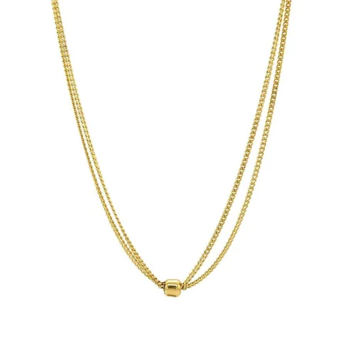 Vintage 14K Gold Long Necklace Curb 70 cm
