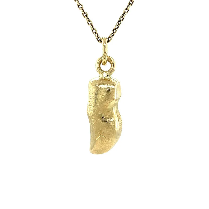 Vintage 14K Gold Clog Pendant