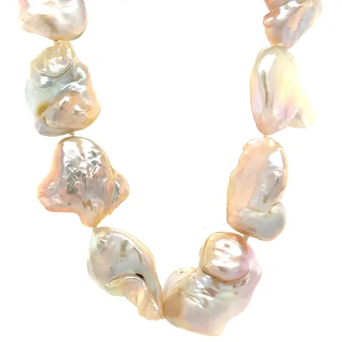 Vintage Pearl Necklace with 14K Gold Clasp