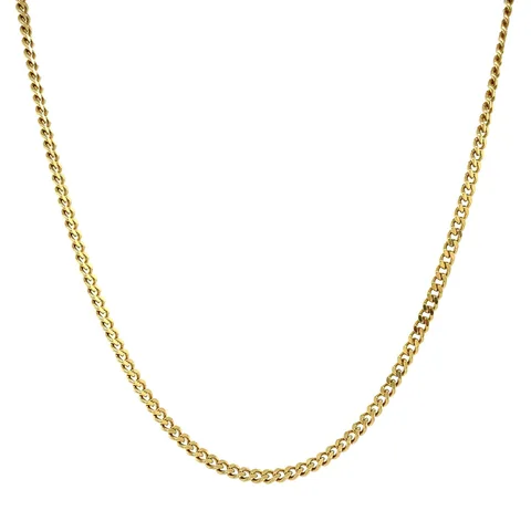 Vintage 14K Gold Long Necklace Curb 43 cm