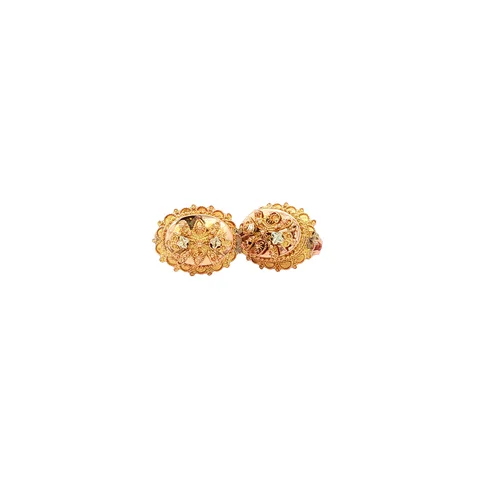 Vintage 14K Gold Fancy Stud Earrings