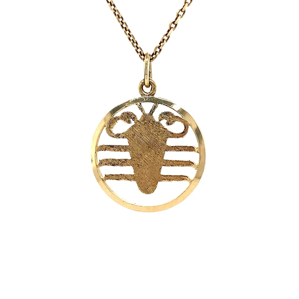 Vintage 14K Gold Kreeft Pendant