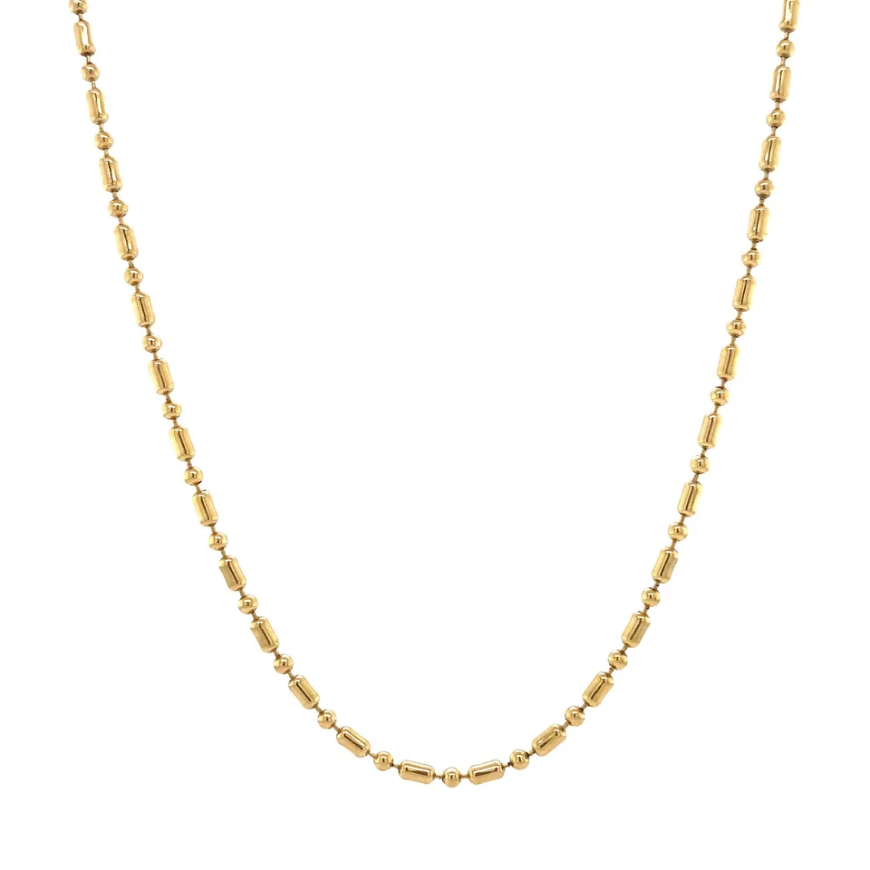Vintage 14K Gold Necklace Fancy 51.5 cm