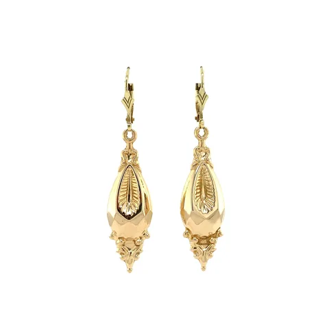 Vintage 14K Gold Drop Earrings