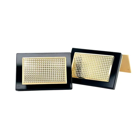 Vintage 14K Gold Cufflinks with Onyx
