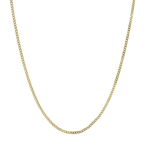 Vintage 14K Gold Long Necklace Curb 53.5 cm