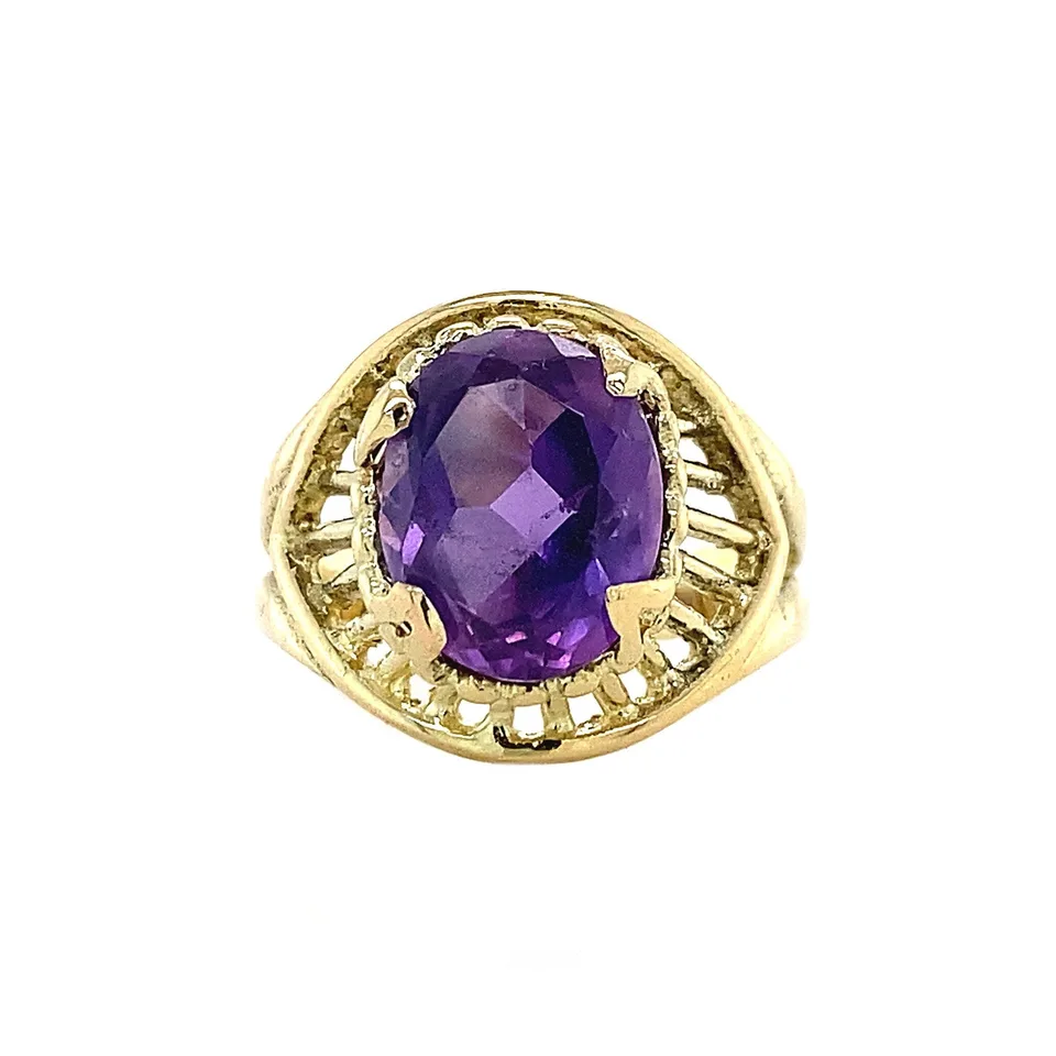 Vintage 14K Gold Ring with Sapphire