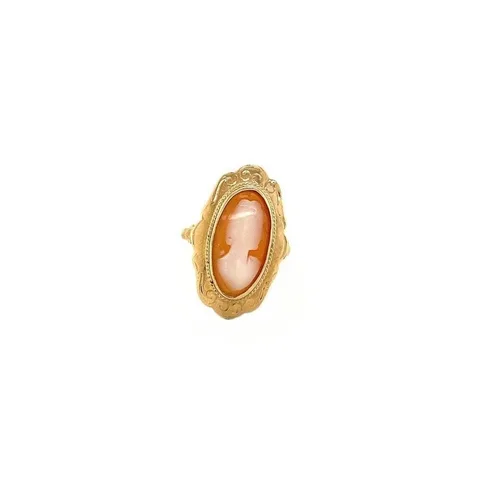 Vintage 14K Gold Ring with Cameo