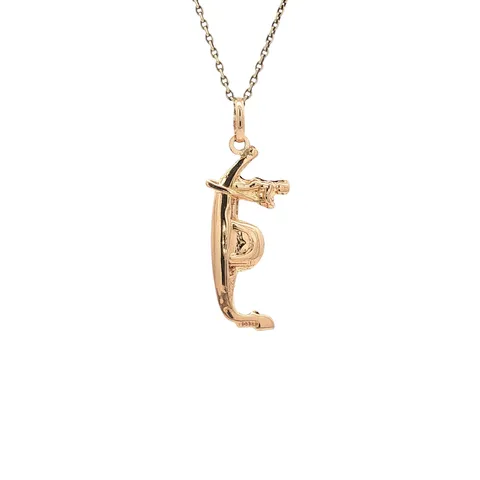 Vintage 14K Rose Gold Gondola Pendant