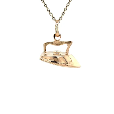 Vintage 14K Gold Iron Pendant