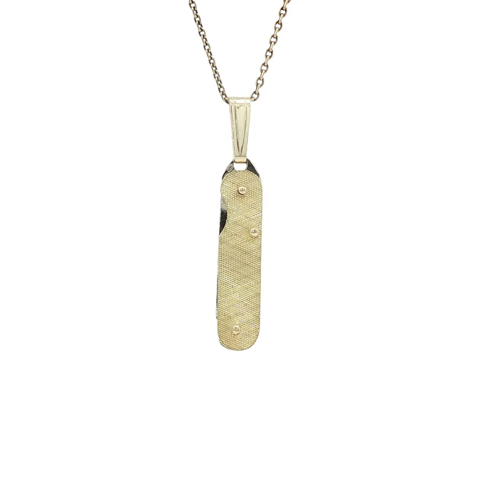 Vintage 14K Two Tone Gold Zakmes Pendant