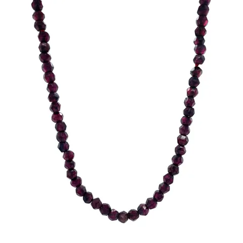 Vintage Garnet Necklace with 14K Gold Clasp