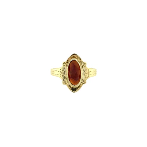 Vintage 14K Gold Ring with Garnet