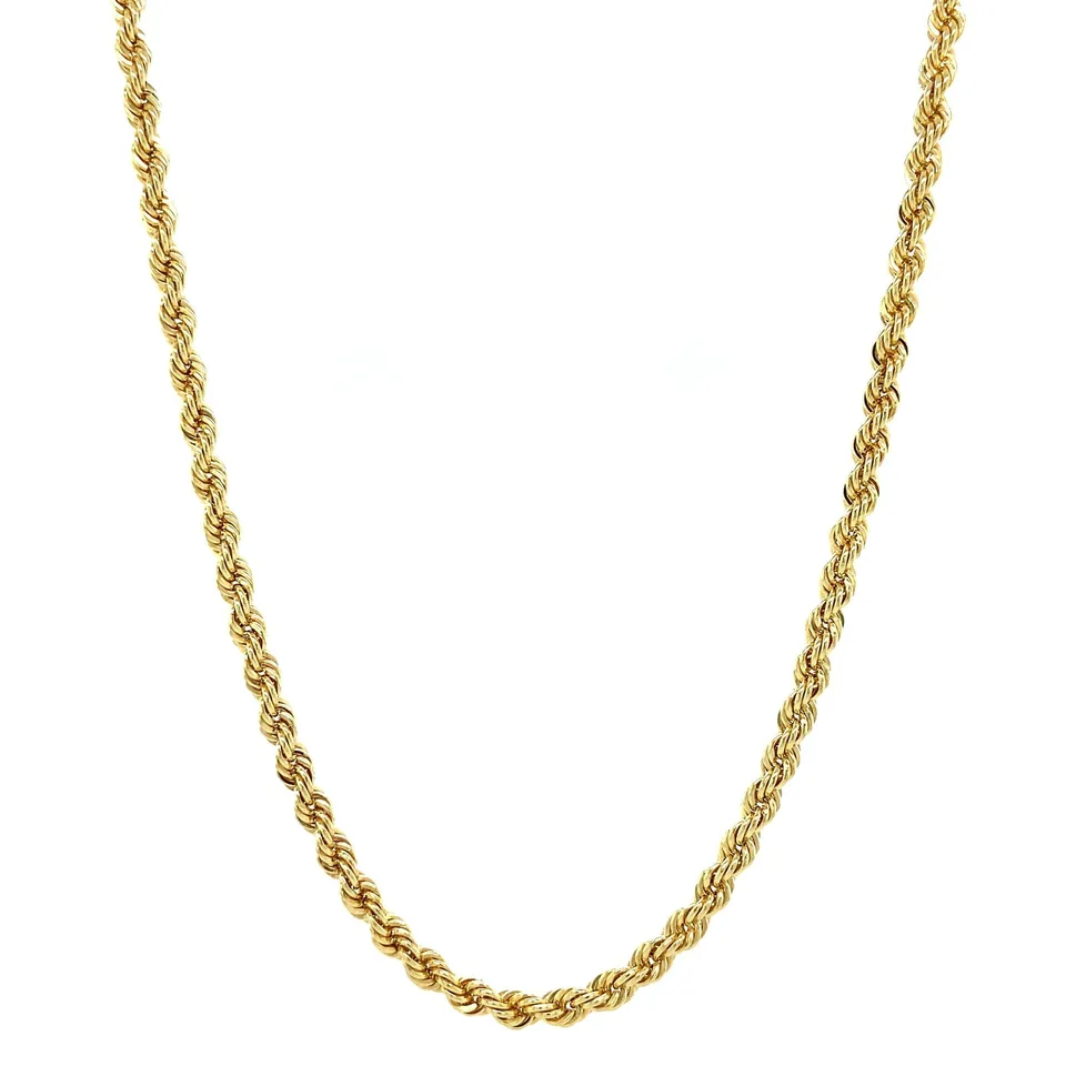 Vintage 14K Gold Necklace Rope 42 cm