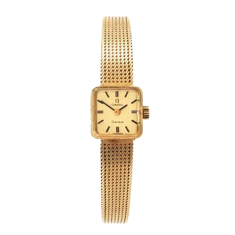 Vintage Omega Genève 14K Gold Watch