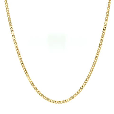 Vintage 14K Gold Long Necklace Curb 46 cm