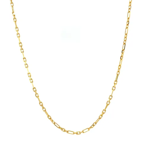 Vintage 14K Gold Long Necklace Anchor 55 cm