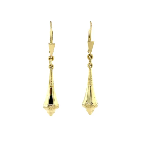 Vintage 14K Gold Drop Earrings