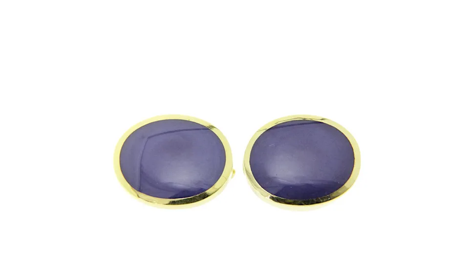 Vintage 14K Gold Cufflinks with Star Sapphire