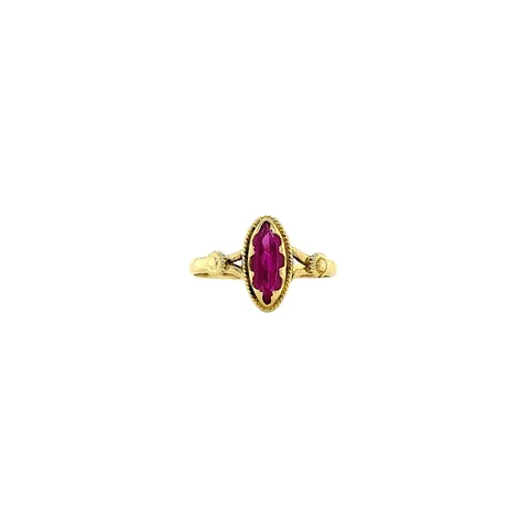 Vintage 14K Gold Ring with Ruby