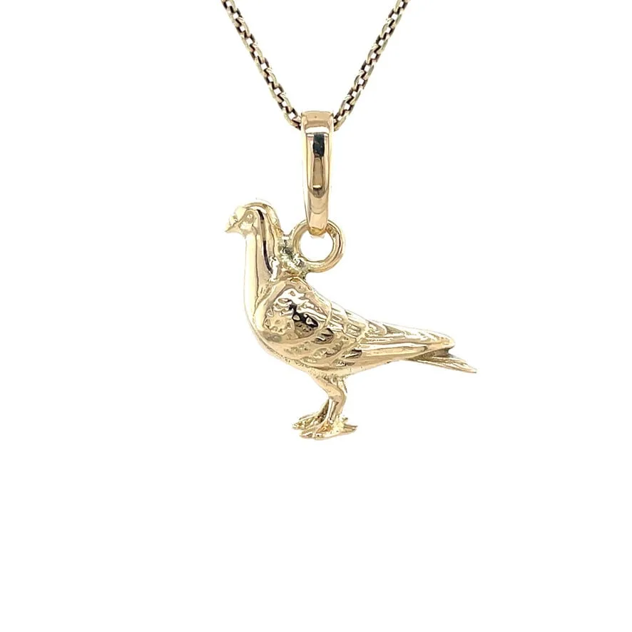 Vintage 14K Gold Duif Pendant