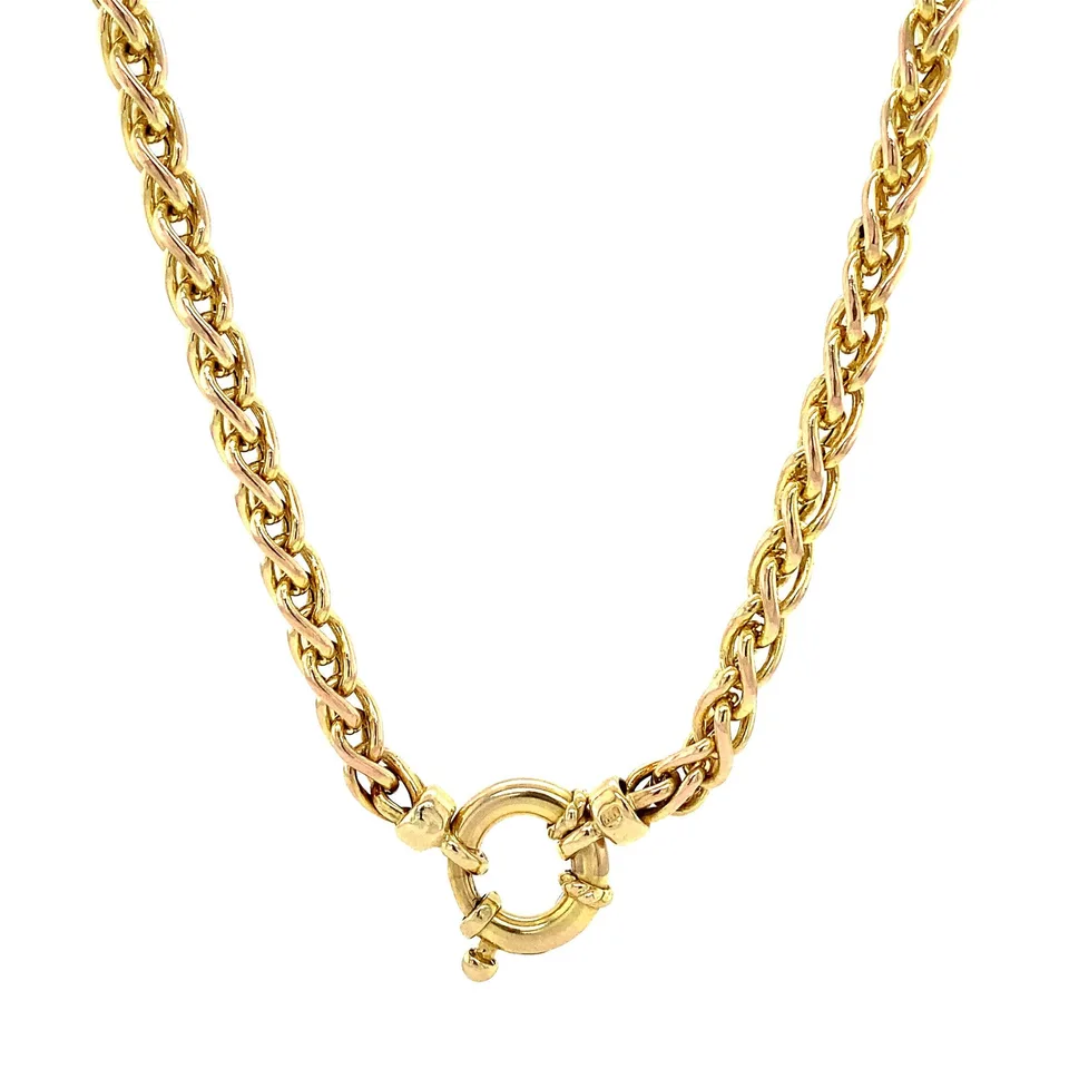 Vintage 14K Gold Necklace Fancy 45 cm