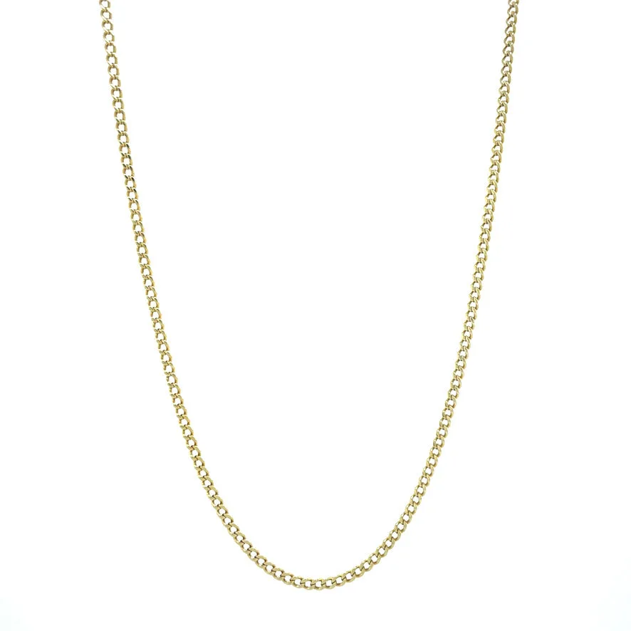 Vintage 14K Gold Curb Necklace