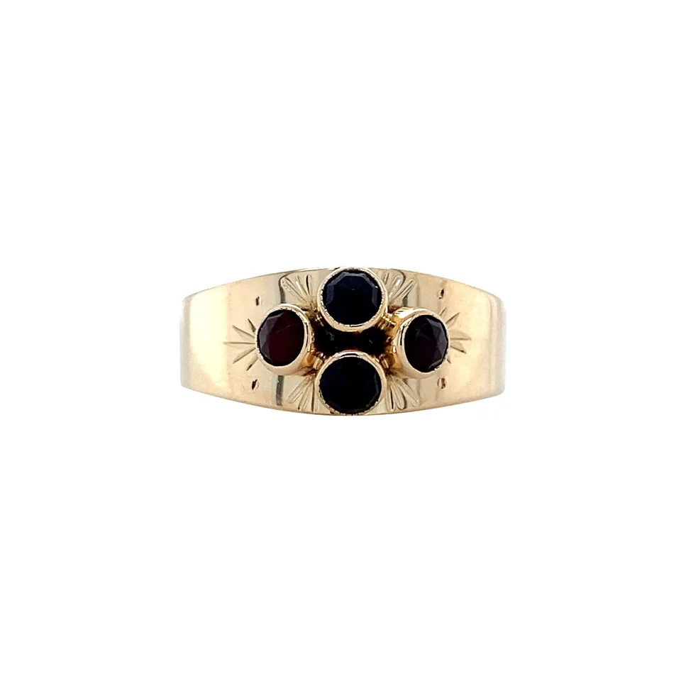 Vintage 14K Gold Ring with Garnet