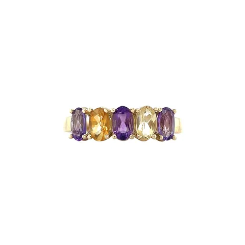 Vintage Josephine 14K Gold Ring, Pansy