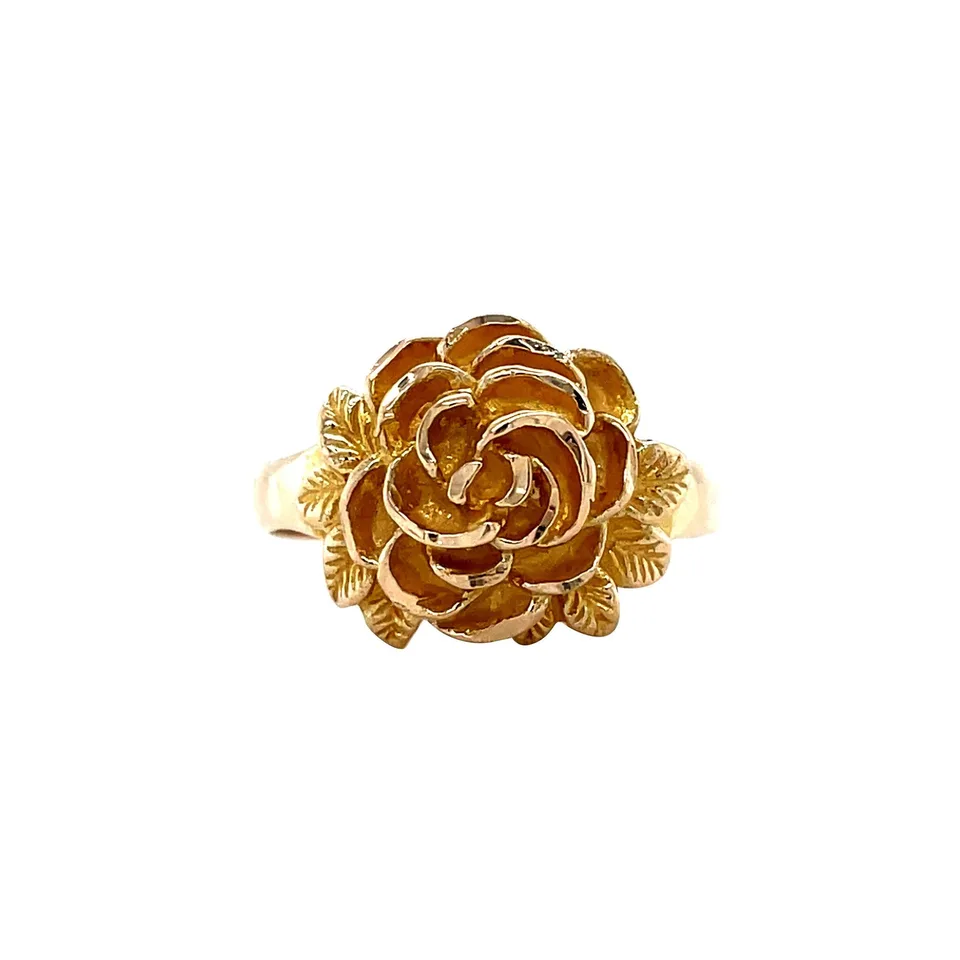 Vintage 14K Gold Rose Ring
