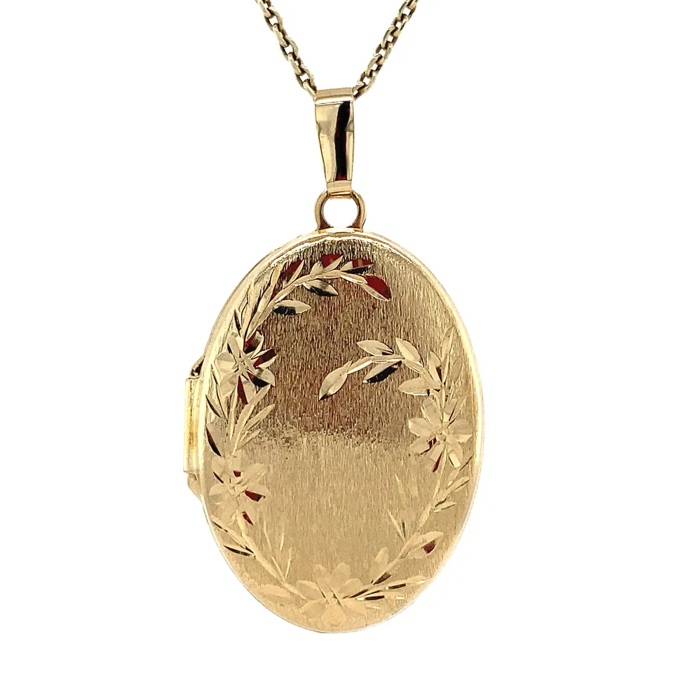 Vintage 14K Gold Locket with Engraving