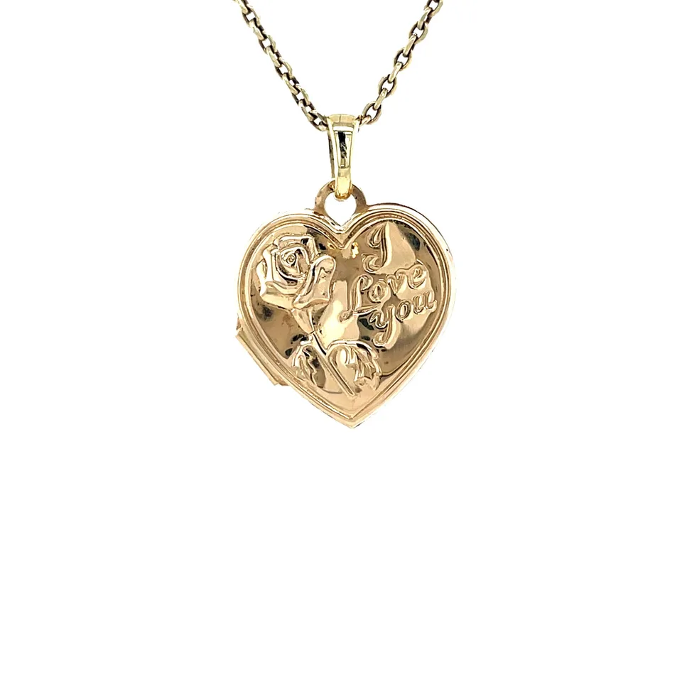 Vintage 14K Gold Locket with Engraving