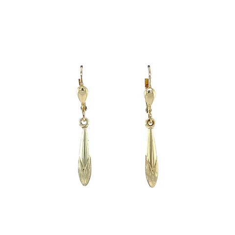 Vintage 14K Gold Drop Earrings