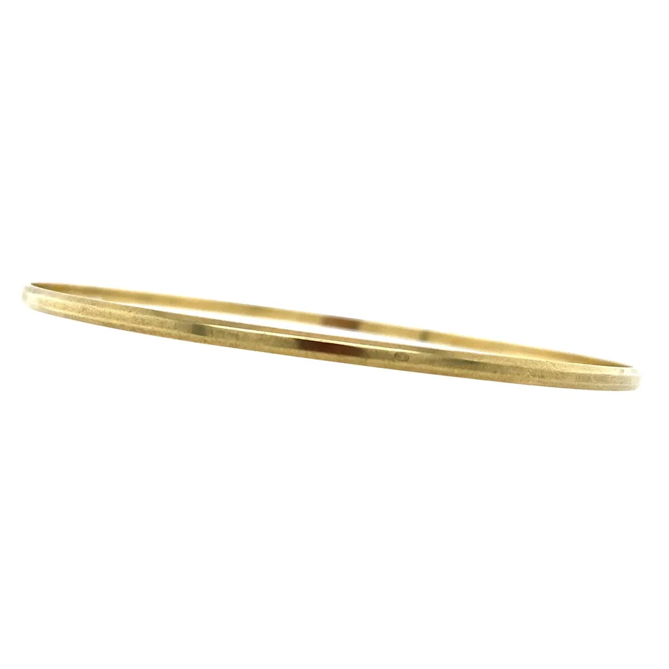 Vintage 14K Gold Smooth Rinkelarmband Bracelet