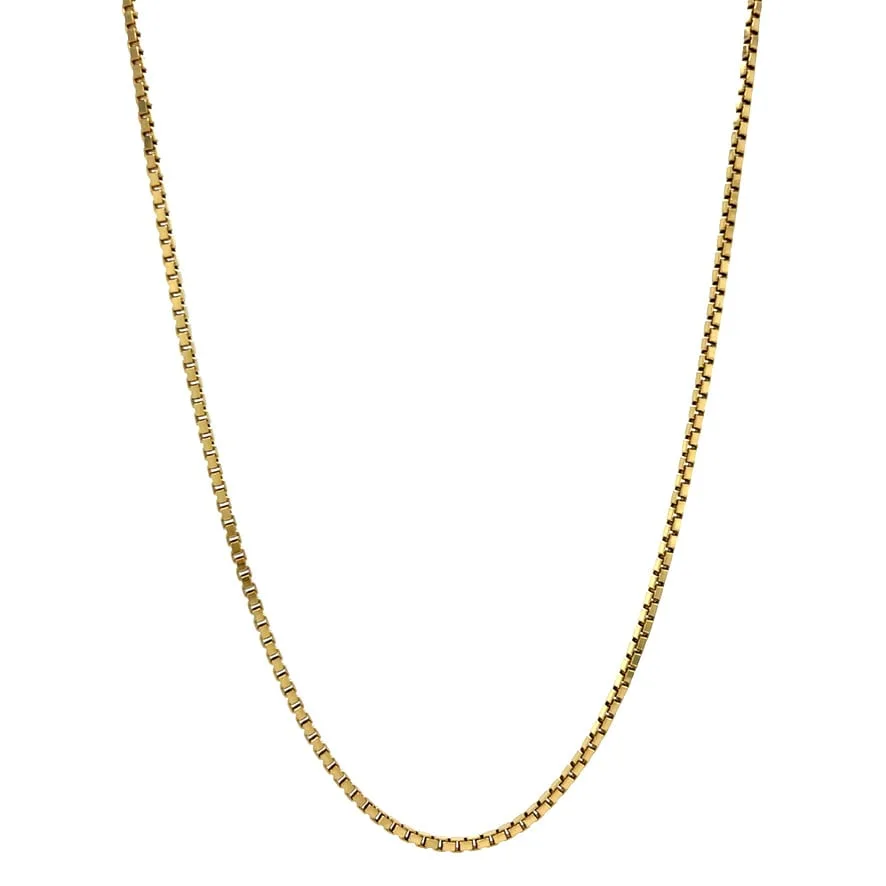 Vintage 14K Gold Venetian Long Necklace