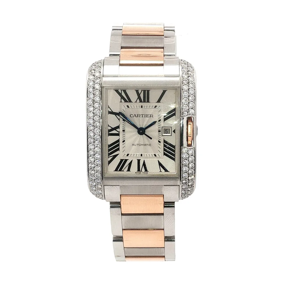 Vintage Cartier Tank Anglaise 18K Gold Watch