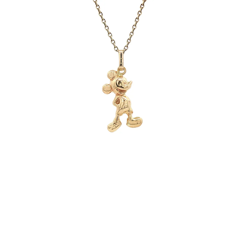 Vintage 14K Gold Mickey Mouse Pendant