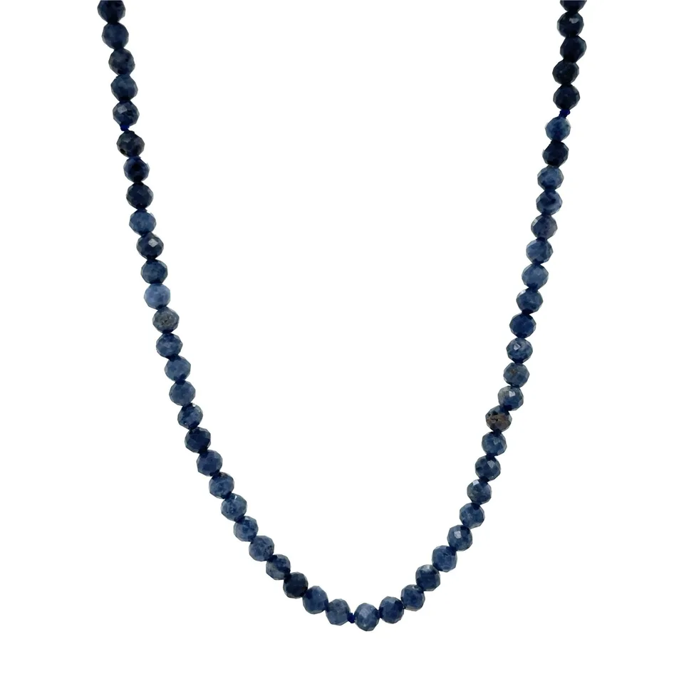 Vintage Sapphire Necklace with 14K Gold Clasp