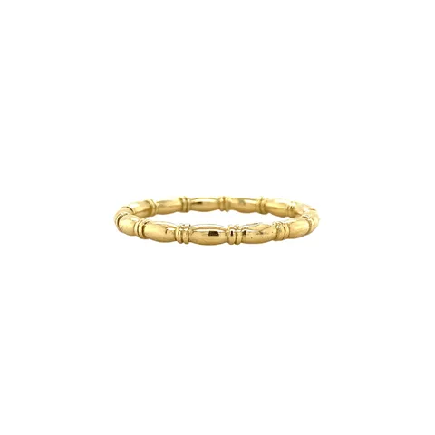 Vintage 14K Gold Bamboo Ring