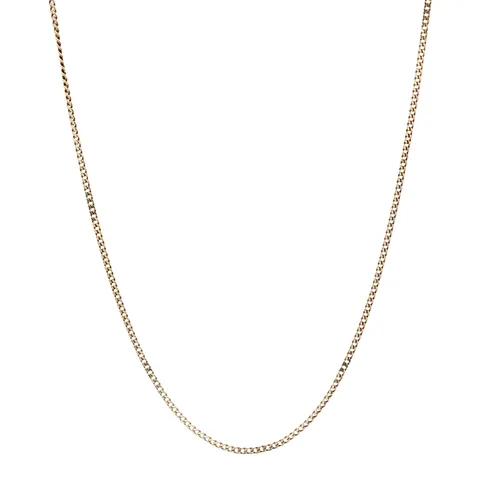 Vintage 14K Gold Curb Necklace
