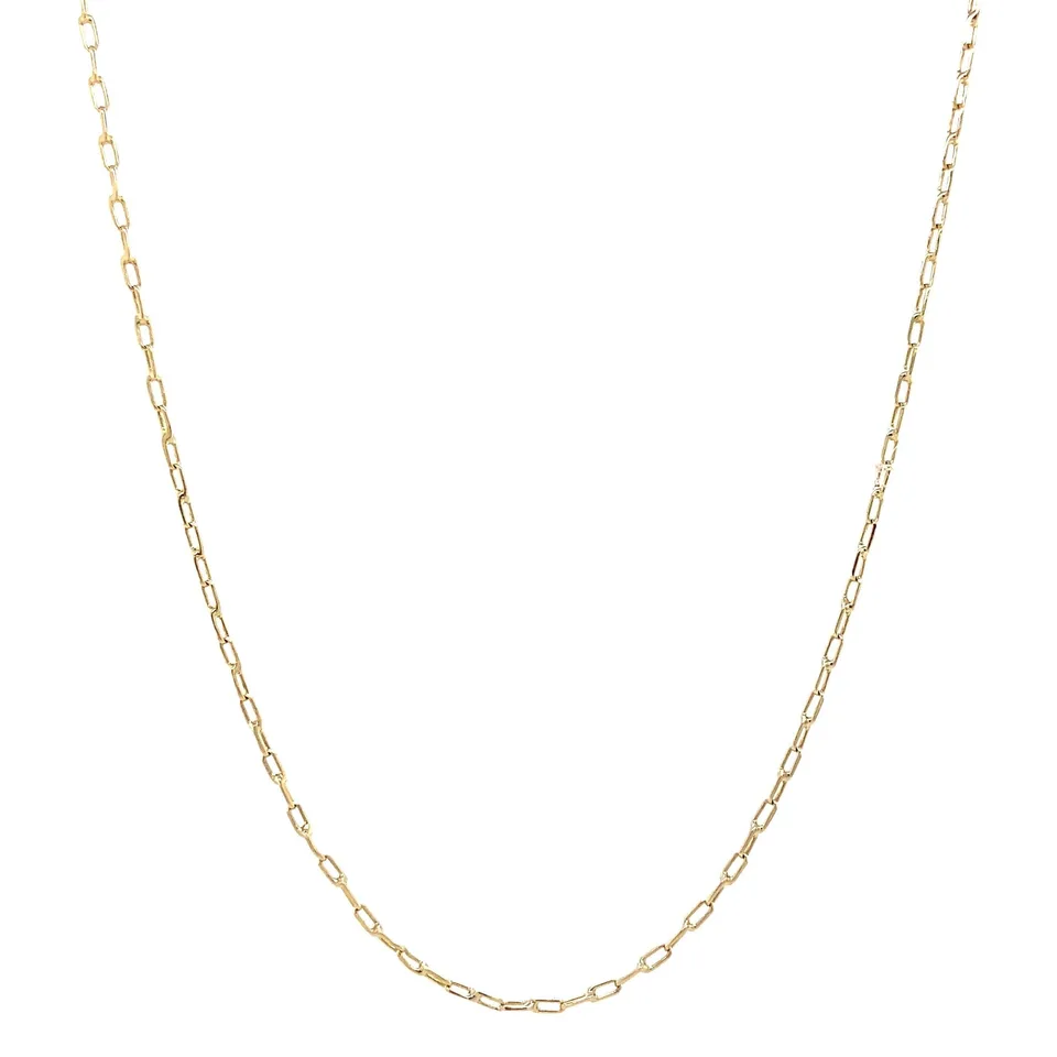 Vintage 12K Gold Long Necklace Anchor 53.5 cm