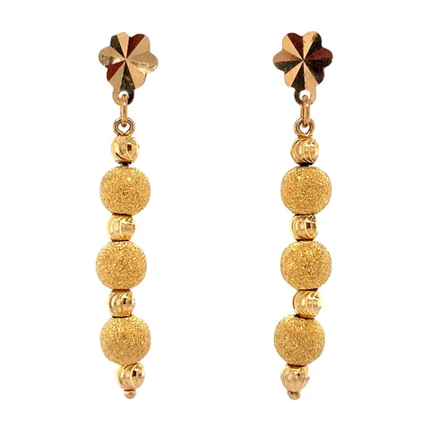 Vintage 20K Gold Fancy Drop Earrings