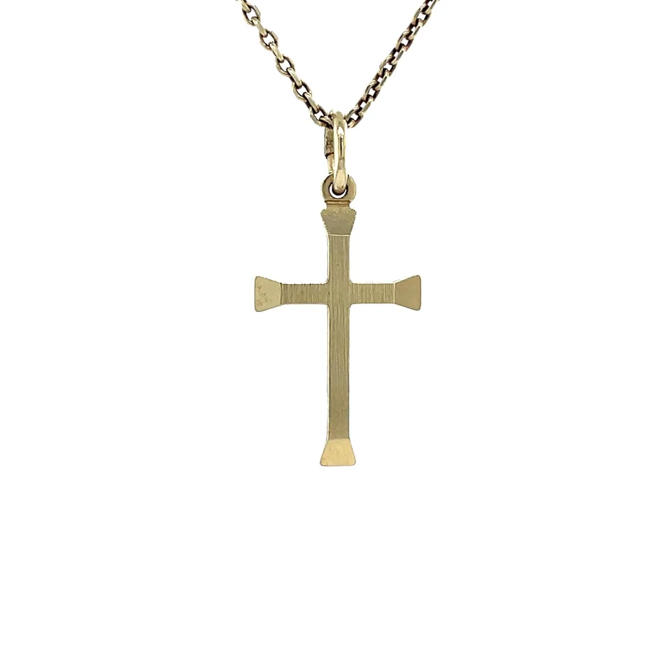 Vintage 14K Gold Cross Pendant