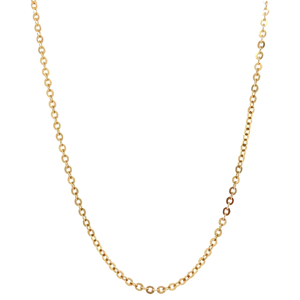 Vintage 14K Gold Long Necklace Anchor 51.5 cm