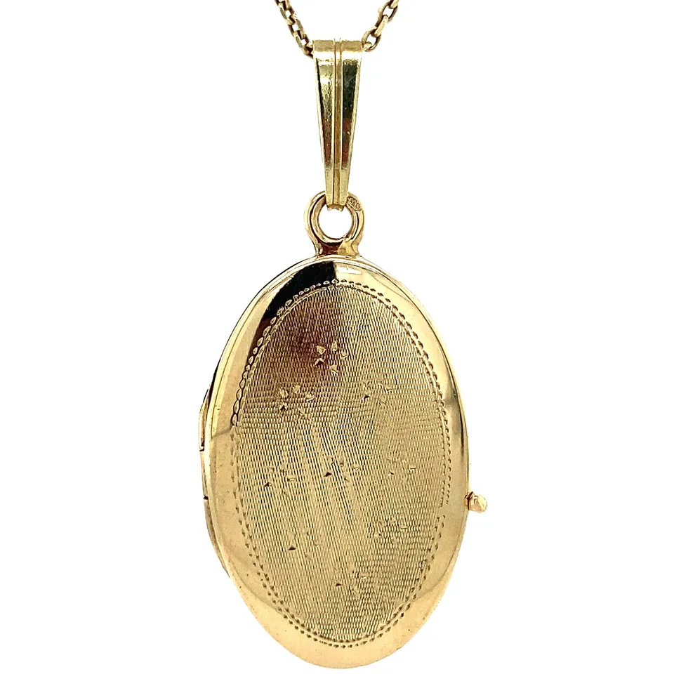 Vintage 14K Gold Locket with Engraving