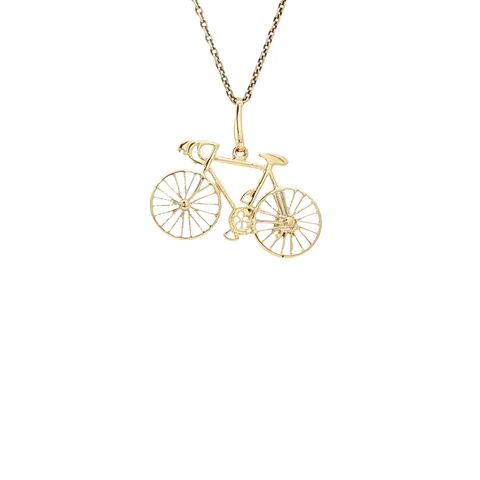 Vintage 14K Gold Bicycle Pendant