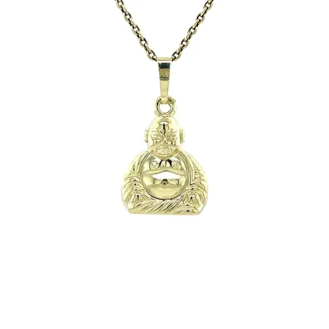 Vintage 14K Gold Buddha Pendant